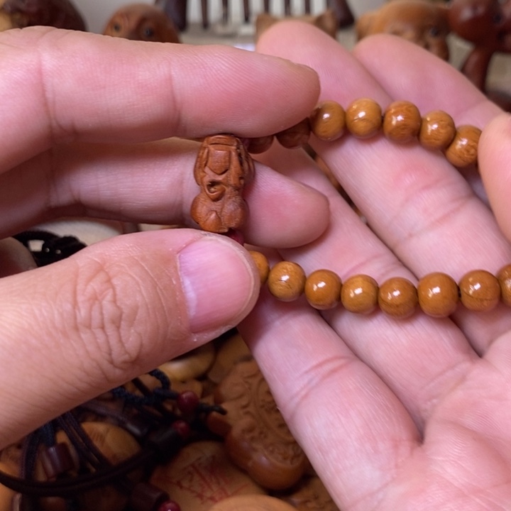 桃木0.8的貔貅手串