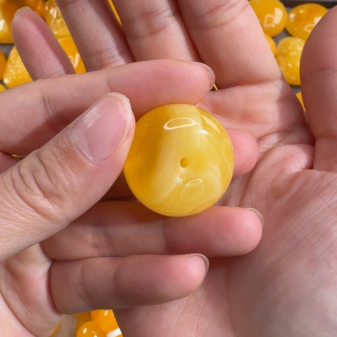 蜜蜡毛衣链未镶嵌