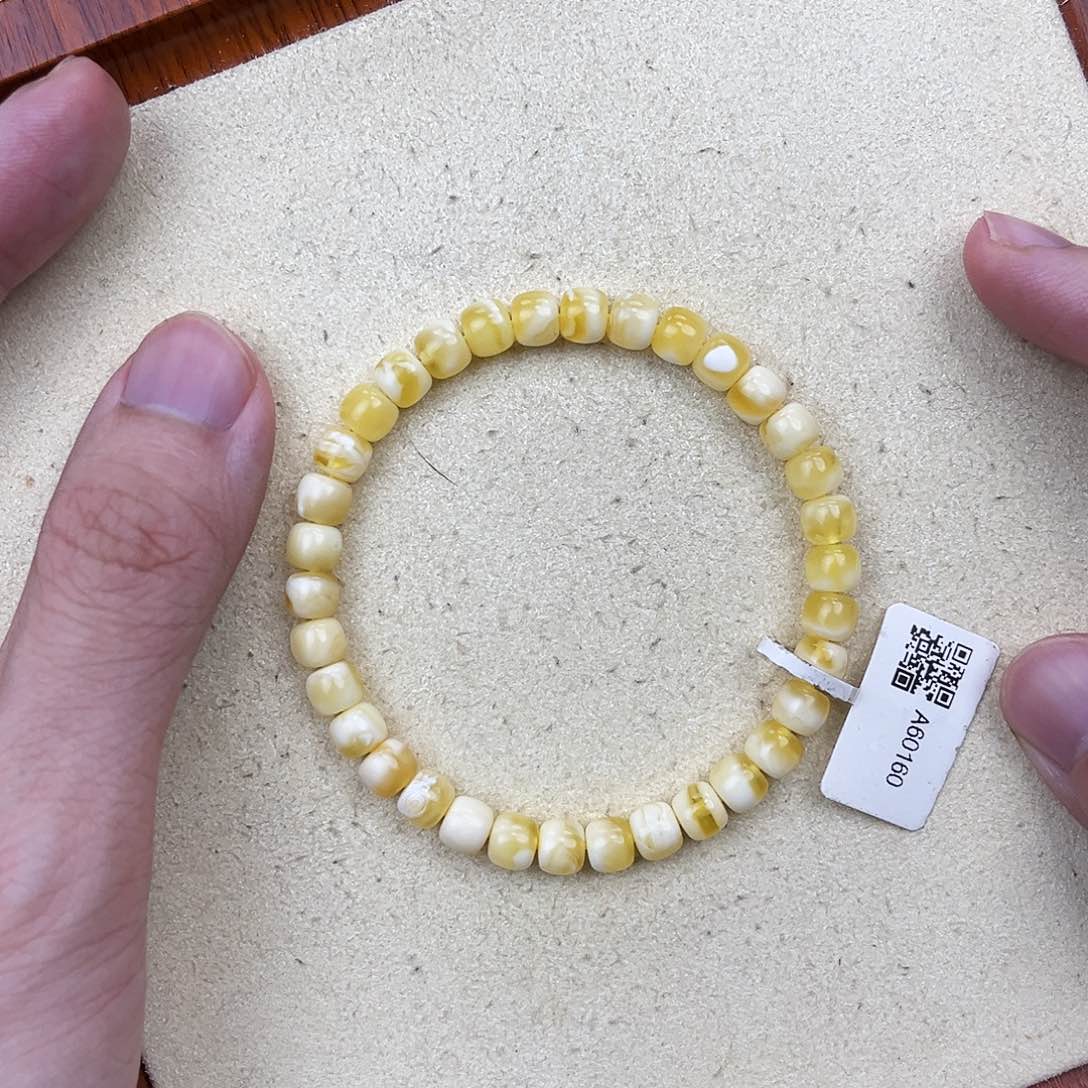 未镶嵌蜜蜡手串蜜蜡手串6.5mm