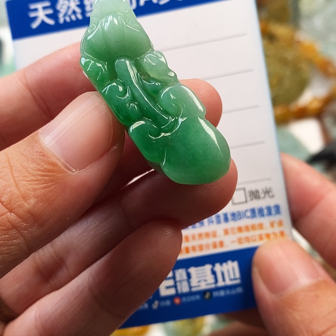 翡翠未镶嵌颈饰貔貅