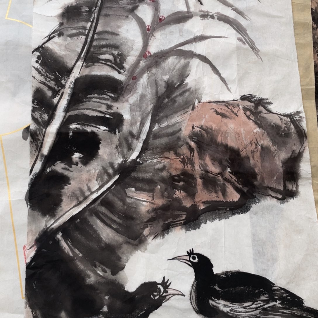 国画陈尧老师绘画