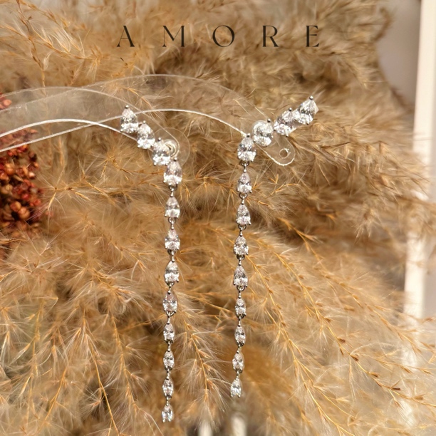 铜合金仿水晶耳饰 铜合金仿水晶耳饰[8367]