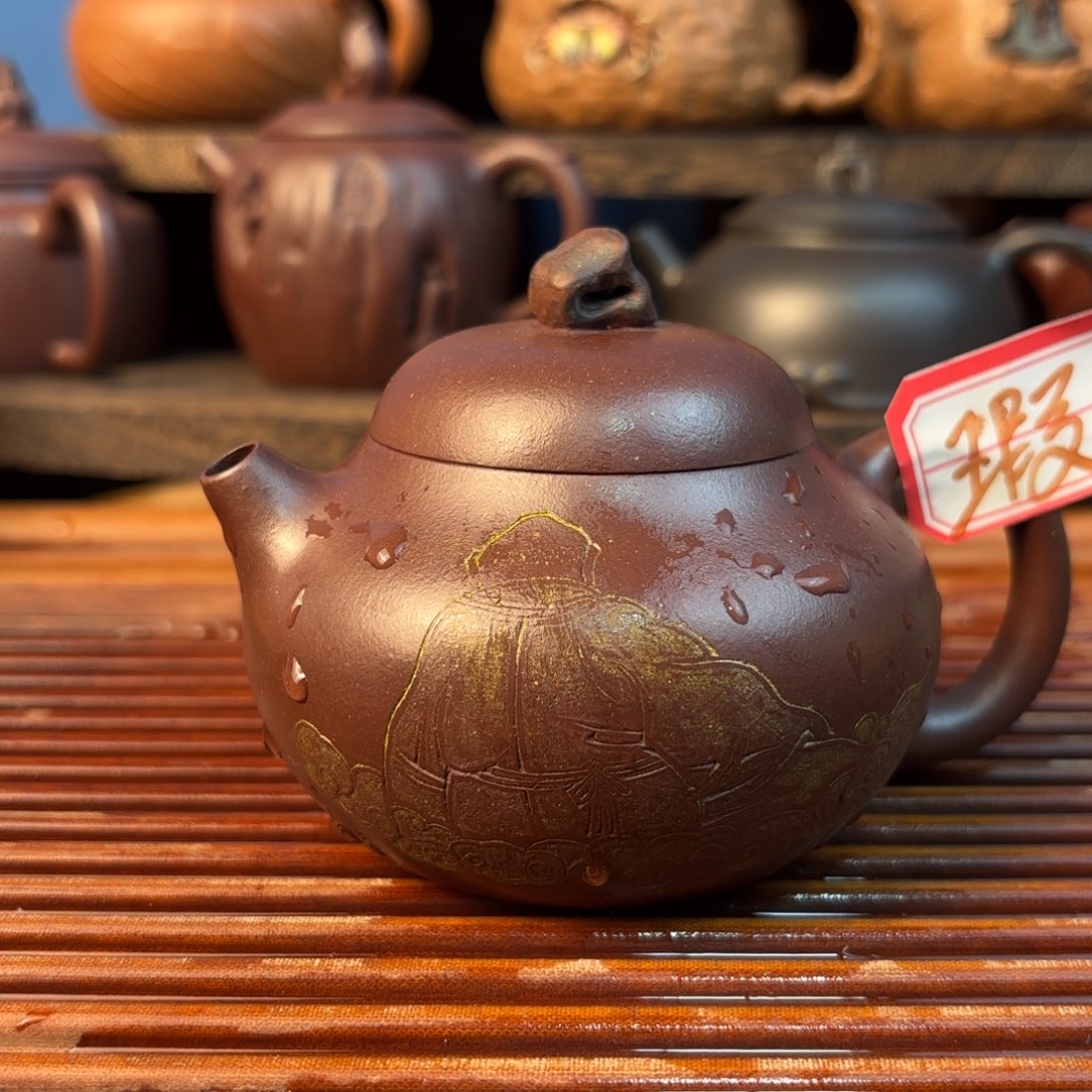 原矿老紫泥210cc如是紫砂壶