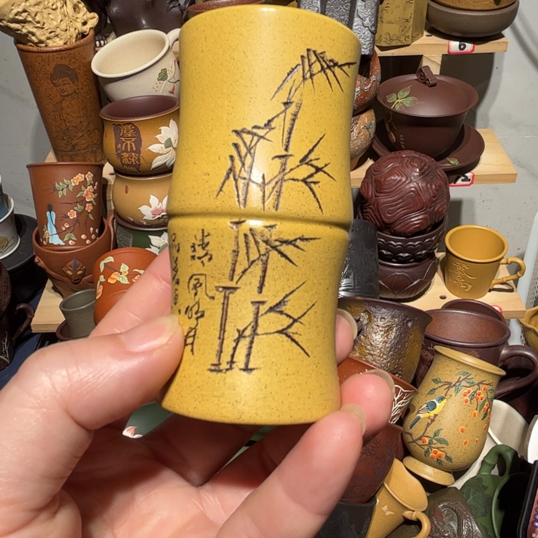 紫砂茶杯宜兴紫砂主人杯