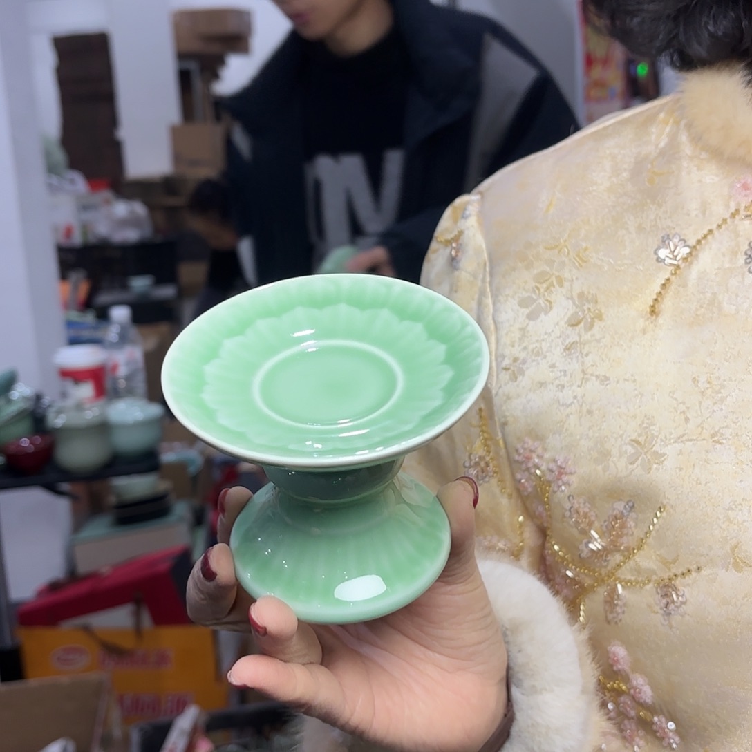龙泉云间青瓷小米茶器