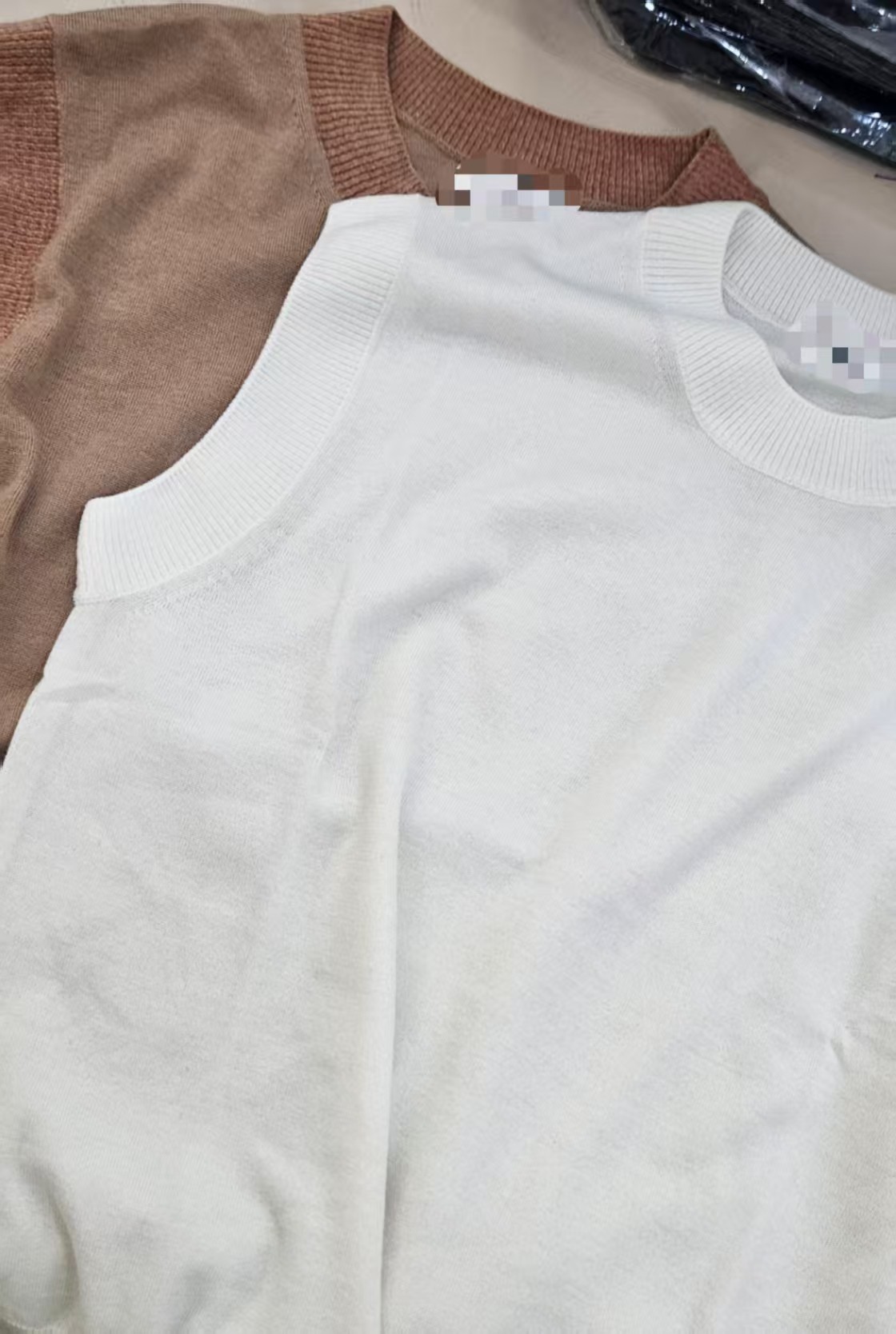 【奈野喜】韩国东大门正品/宽边领针织马甲【NO退NO换】