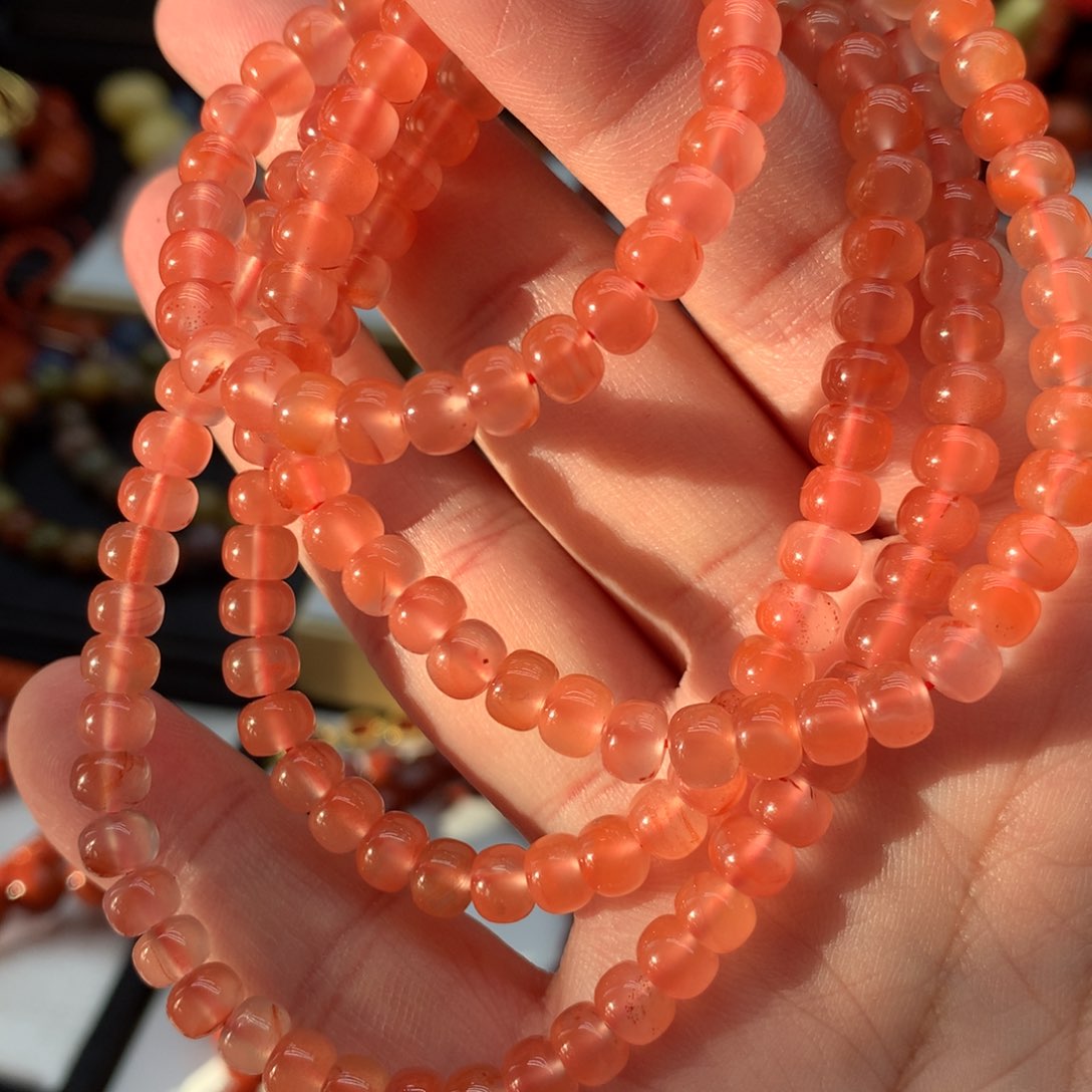 南红玛瑙手链，卡5➕未镶嵌