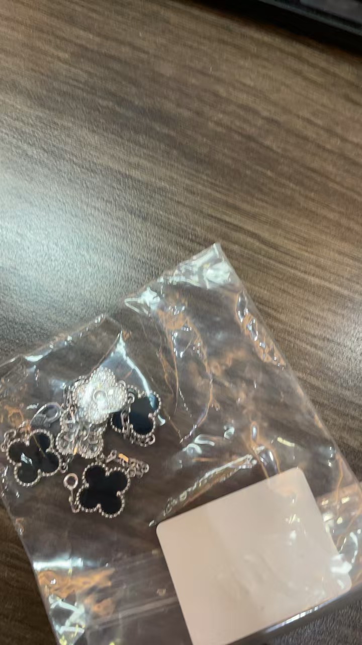 925银合成锆石手链 CNC精工 五花轻奢气质手链 0051