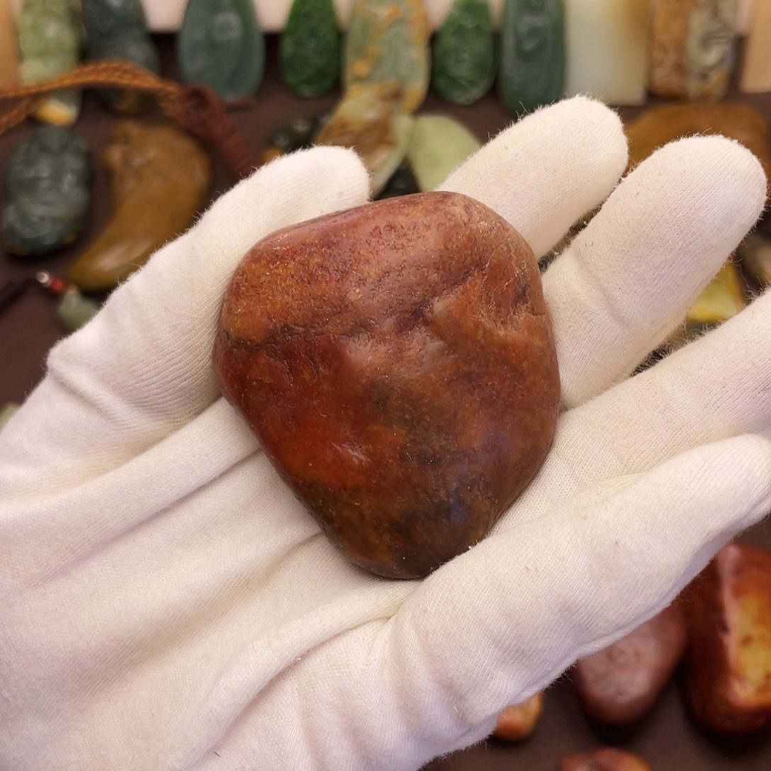 岫岩河磨玉（透闪石质玉）未镶嵌颈饰