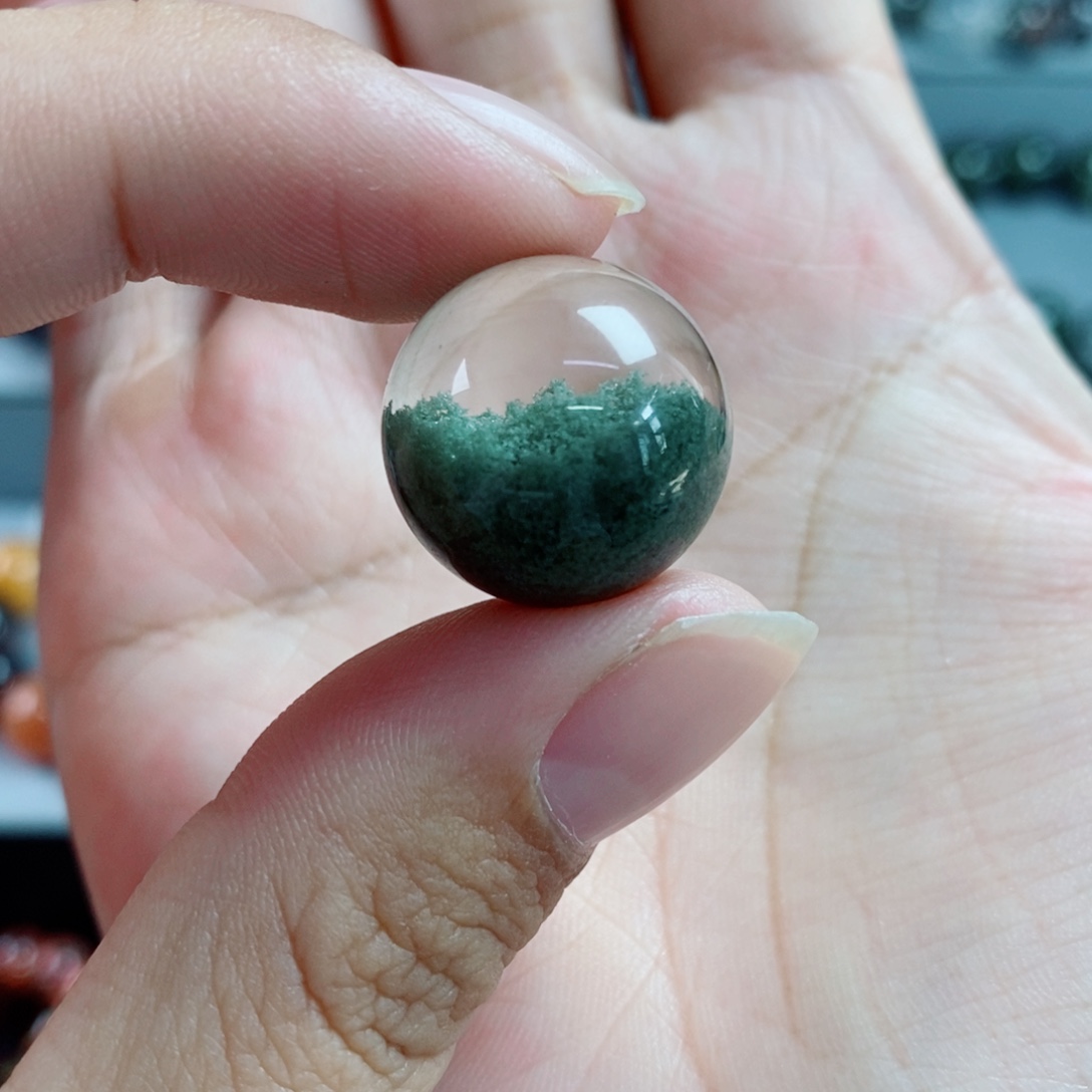 未镶嵌手链水晶绿幽灵18.2