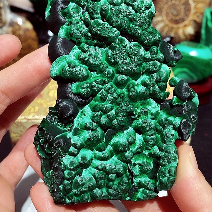 石材孔雀石。孔雀石。孔雀石。