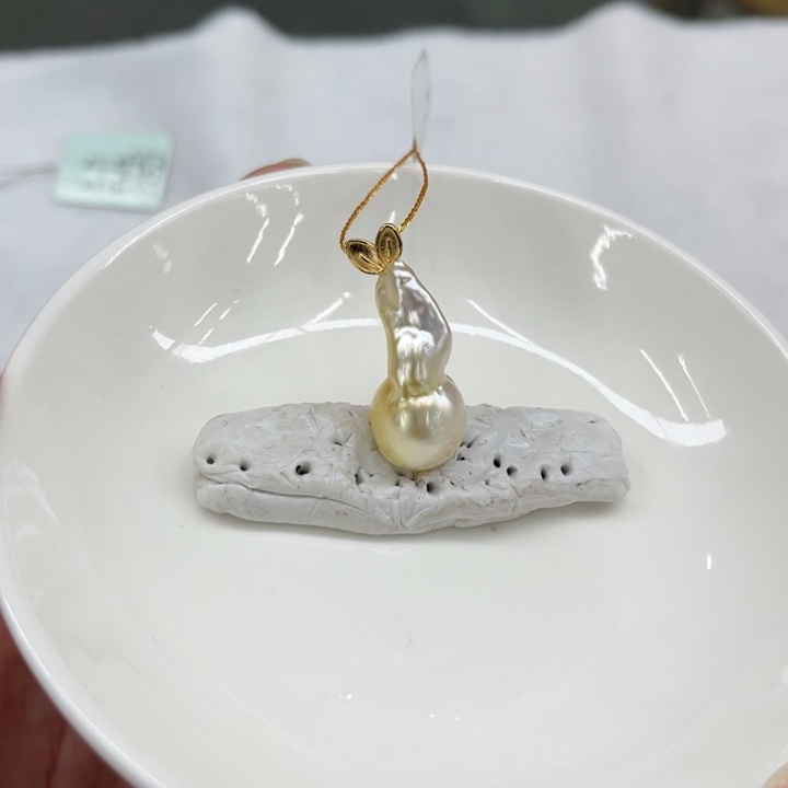 银S925镶嵌吊坠(不含链)海水珍珠
