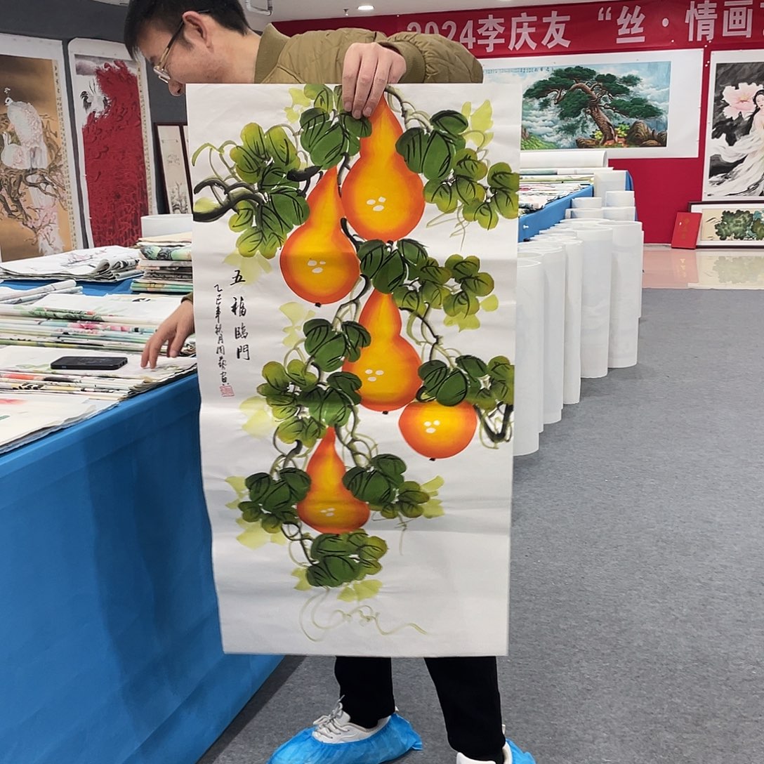 国画今天上午国画作品展示
