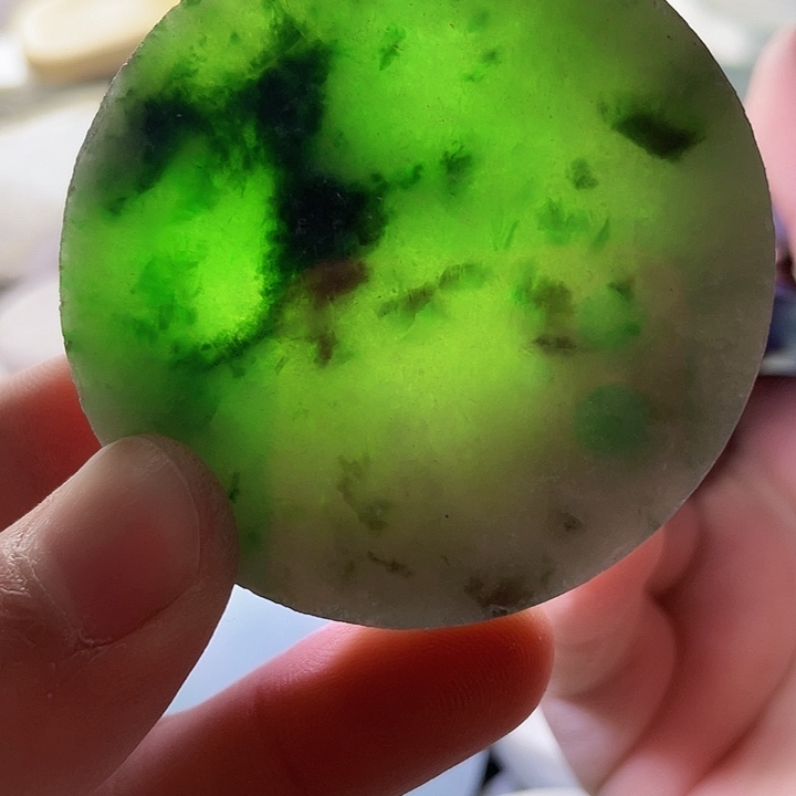 翡翠颈饰未镶嵌毛料15