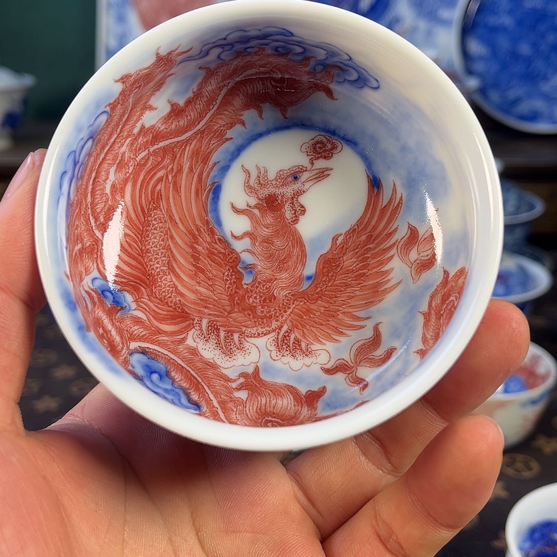 瓷片自成堂景德镇手工手绘