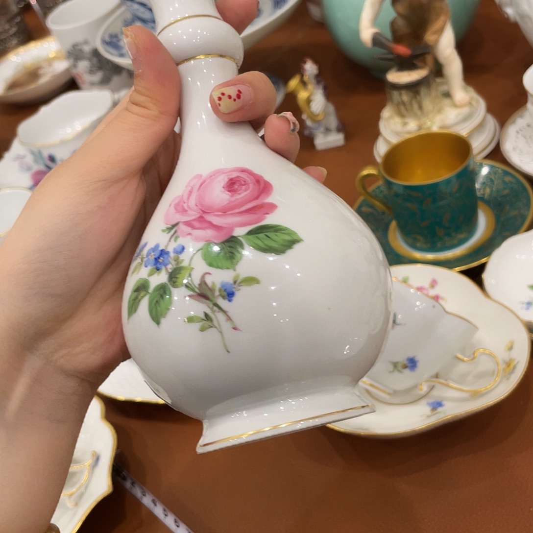 瓷片中古二等红玫瑰