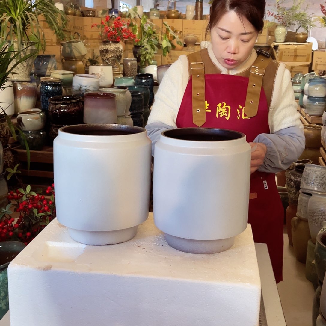 紫砂花盆高度24口径18