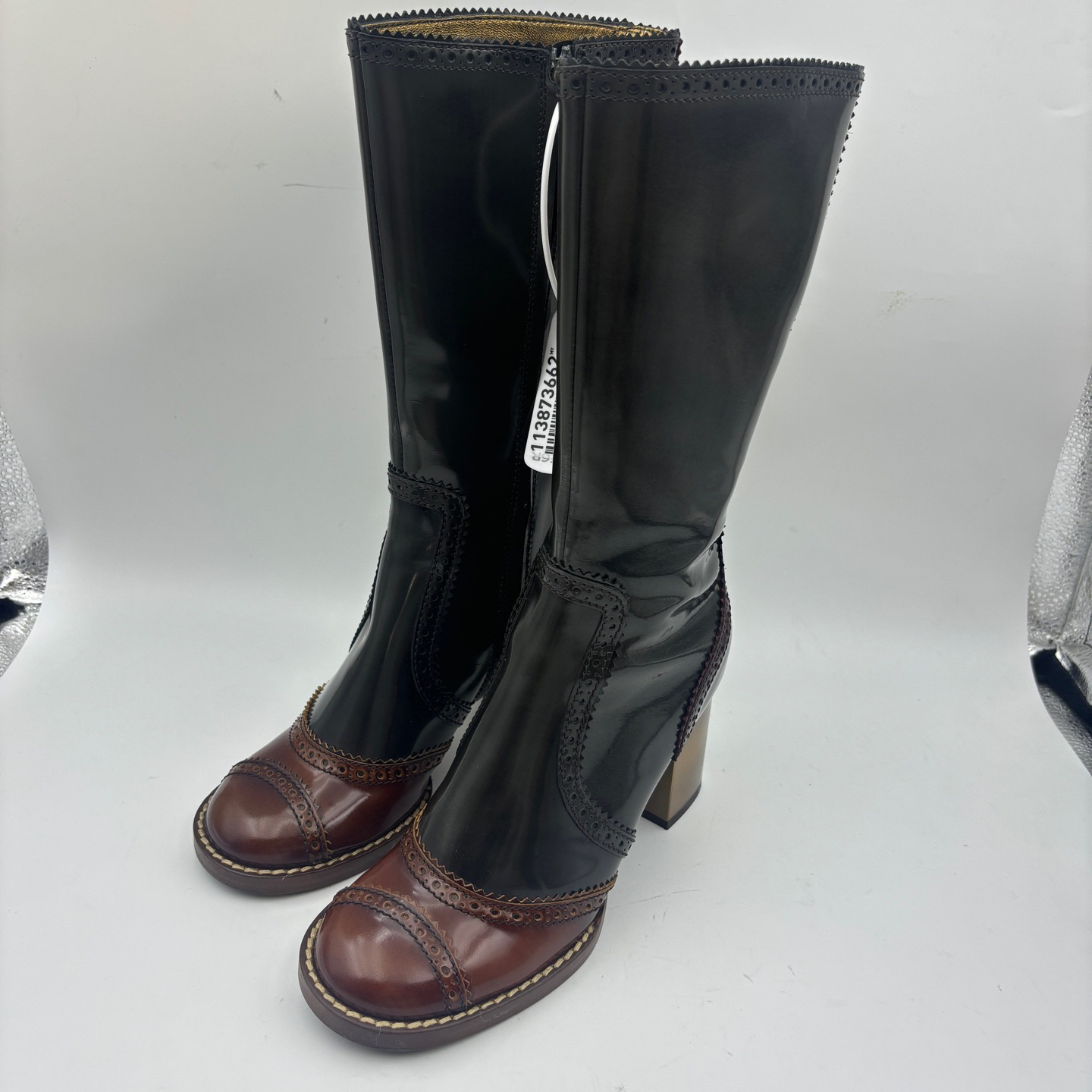 99新 maje 35.5码/DG杜嘉*复古短靴/无盒