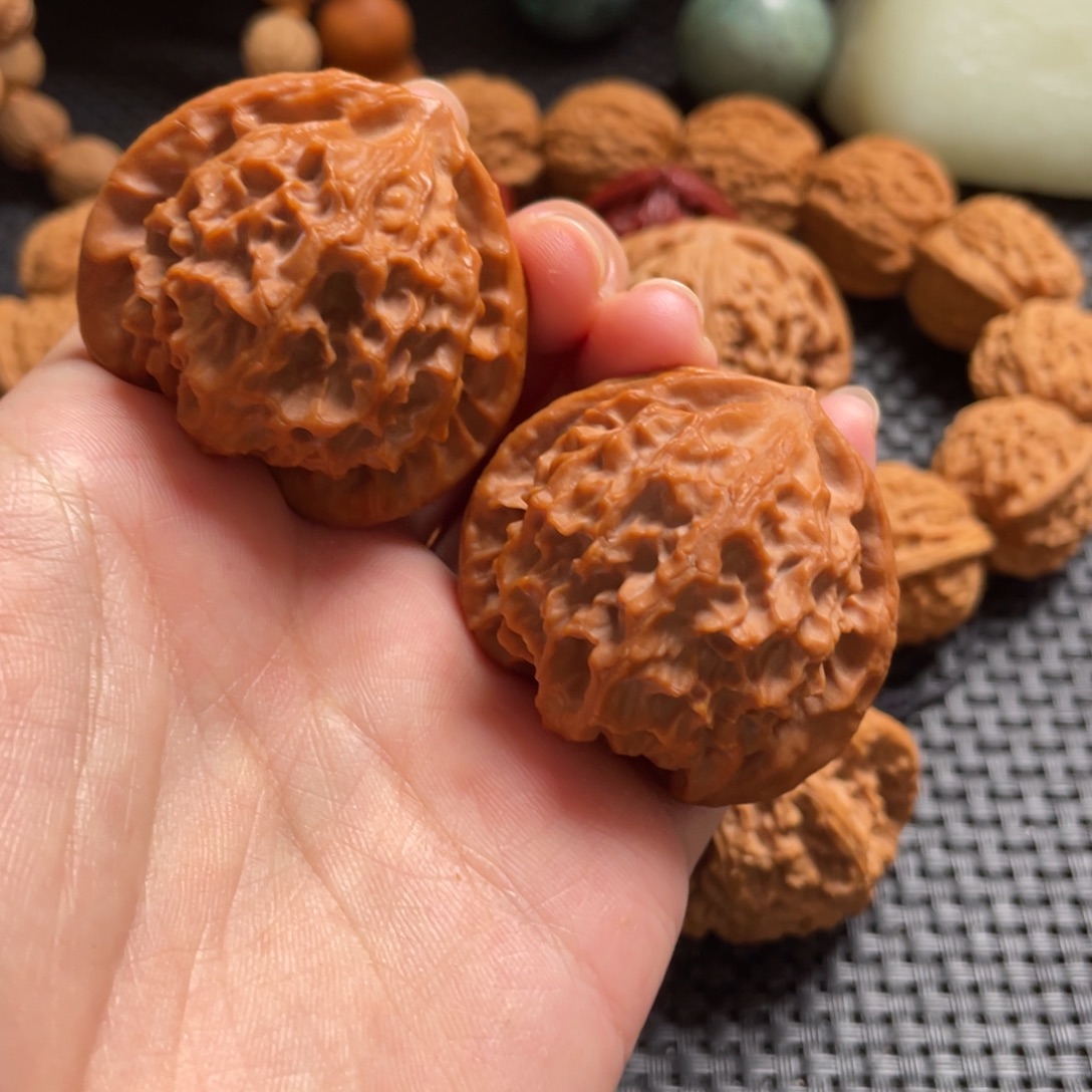 吊坠文玩核桃龙鳞纹43有修