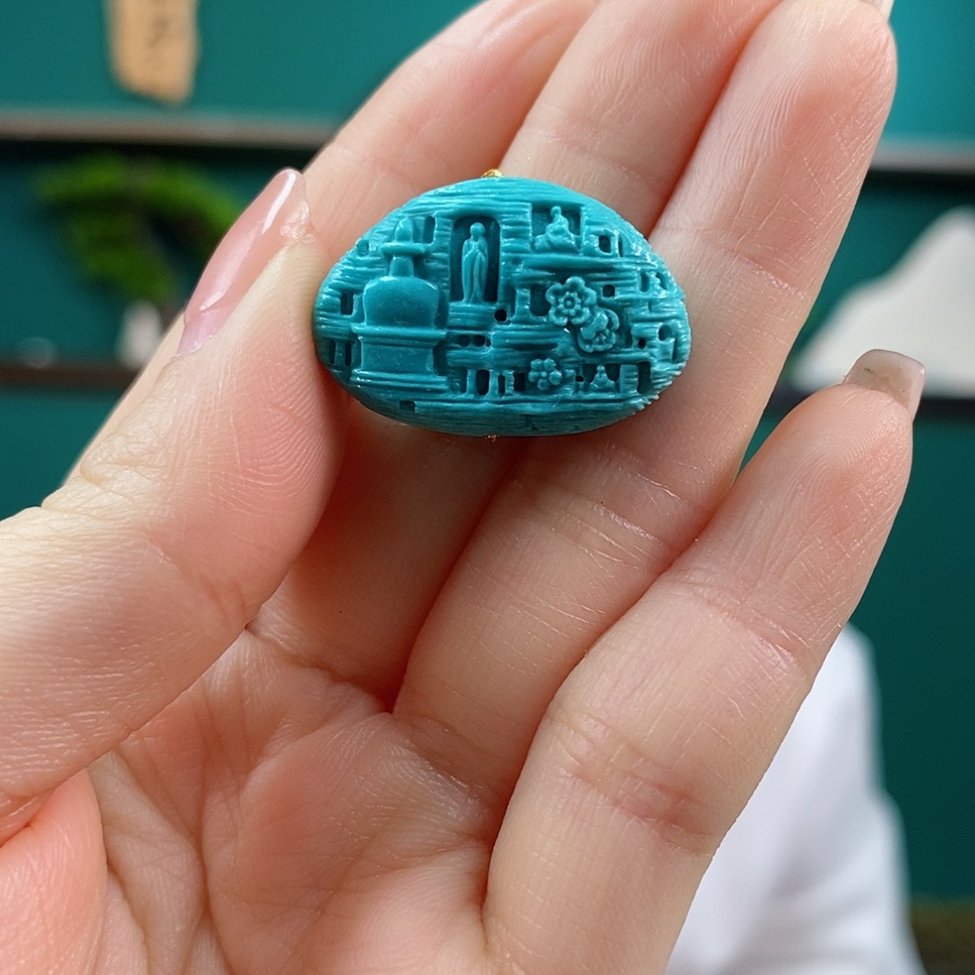 未镶嵌绿松石珠宝奇石