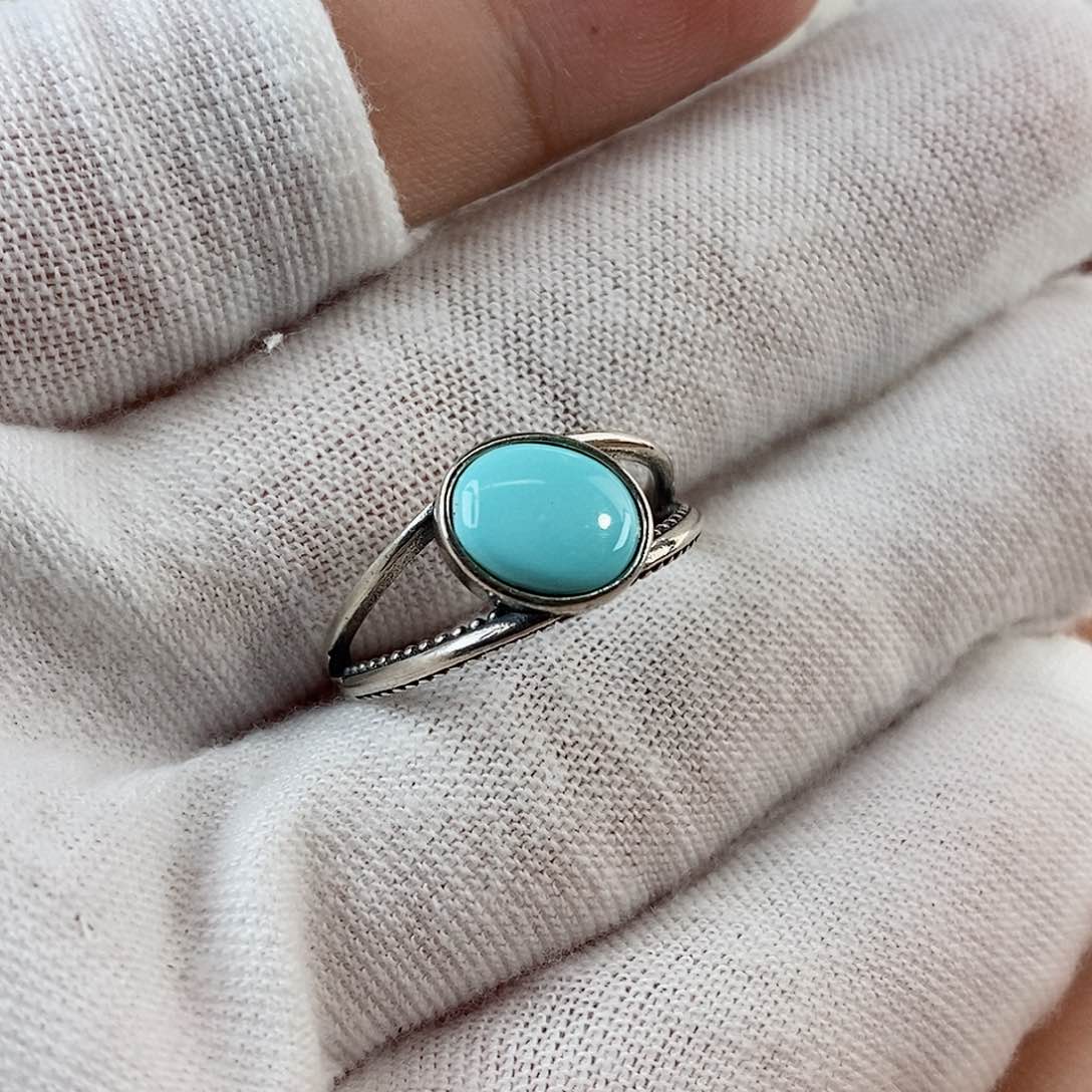 绿松石珠宝奇石银S925镶嵌