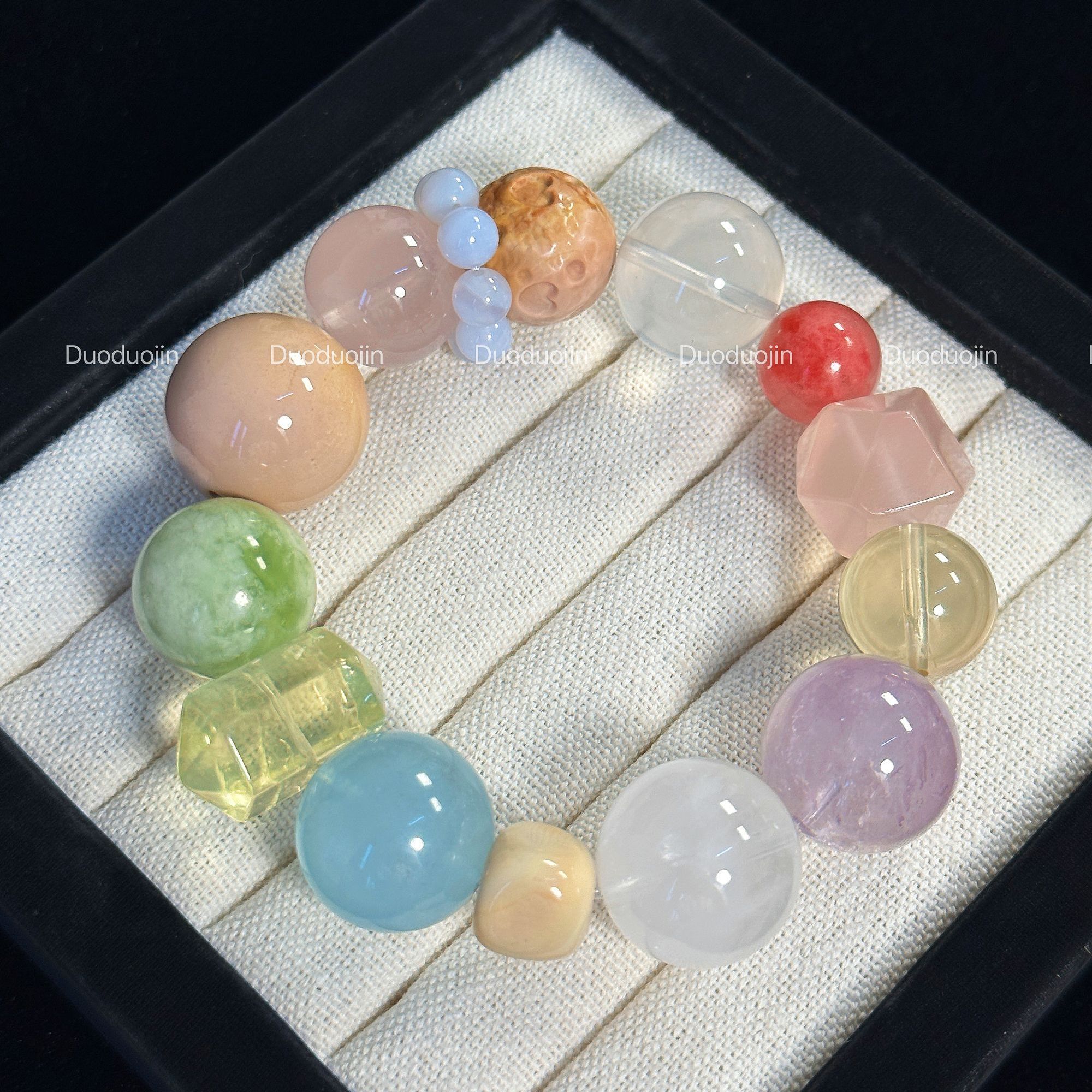 【午安茶话会】天然水晶多宝手串多样性发一