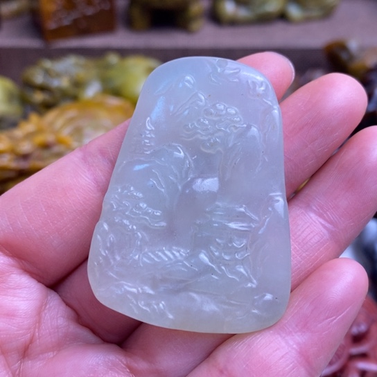 蛇纹石玉未镶嵌颈饰78