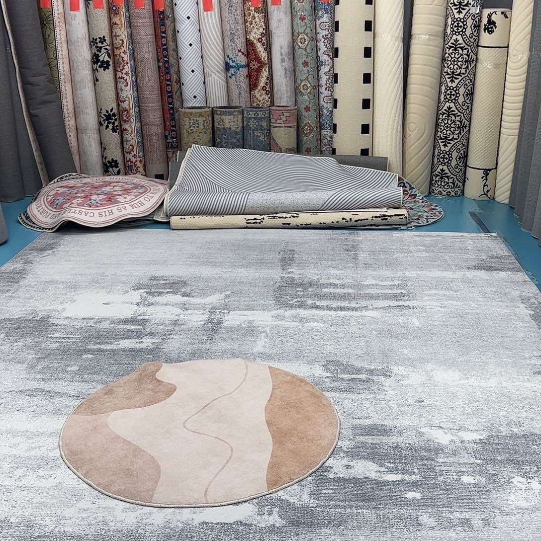 混纺加厚棉布底仿羊绒直径一米圆全新特价福利