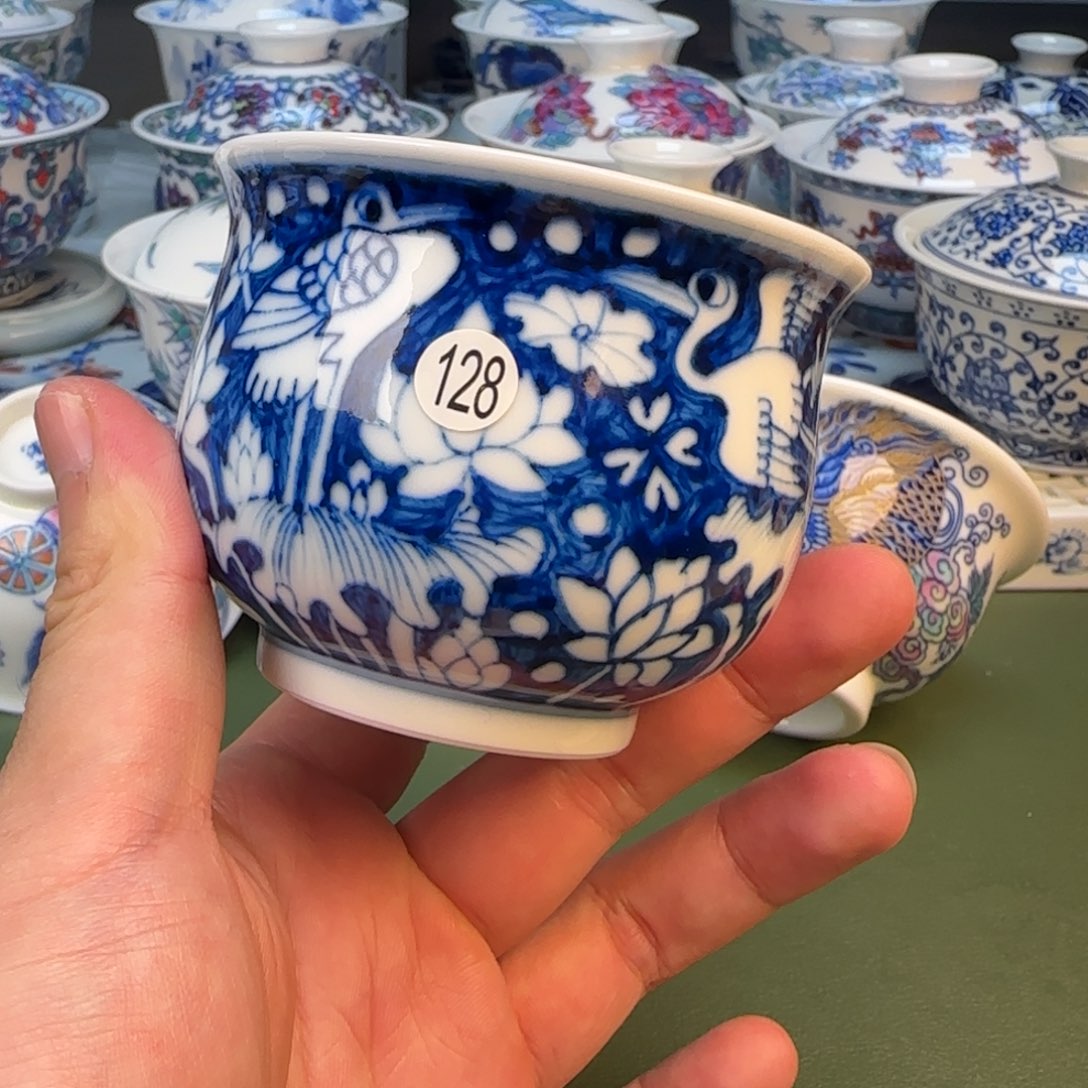 彦祖纯手工手绘茶具128