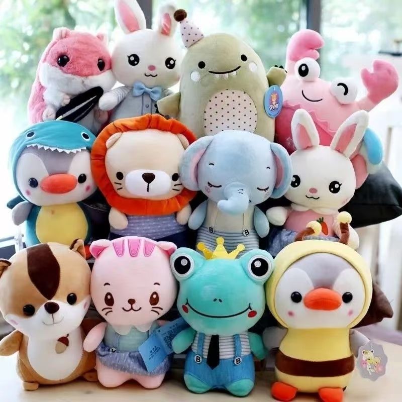 毛绒玩具婚庆婚礼抛洒小公仔801微瑕疵套圈结婚娃娃机玩偶批发