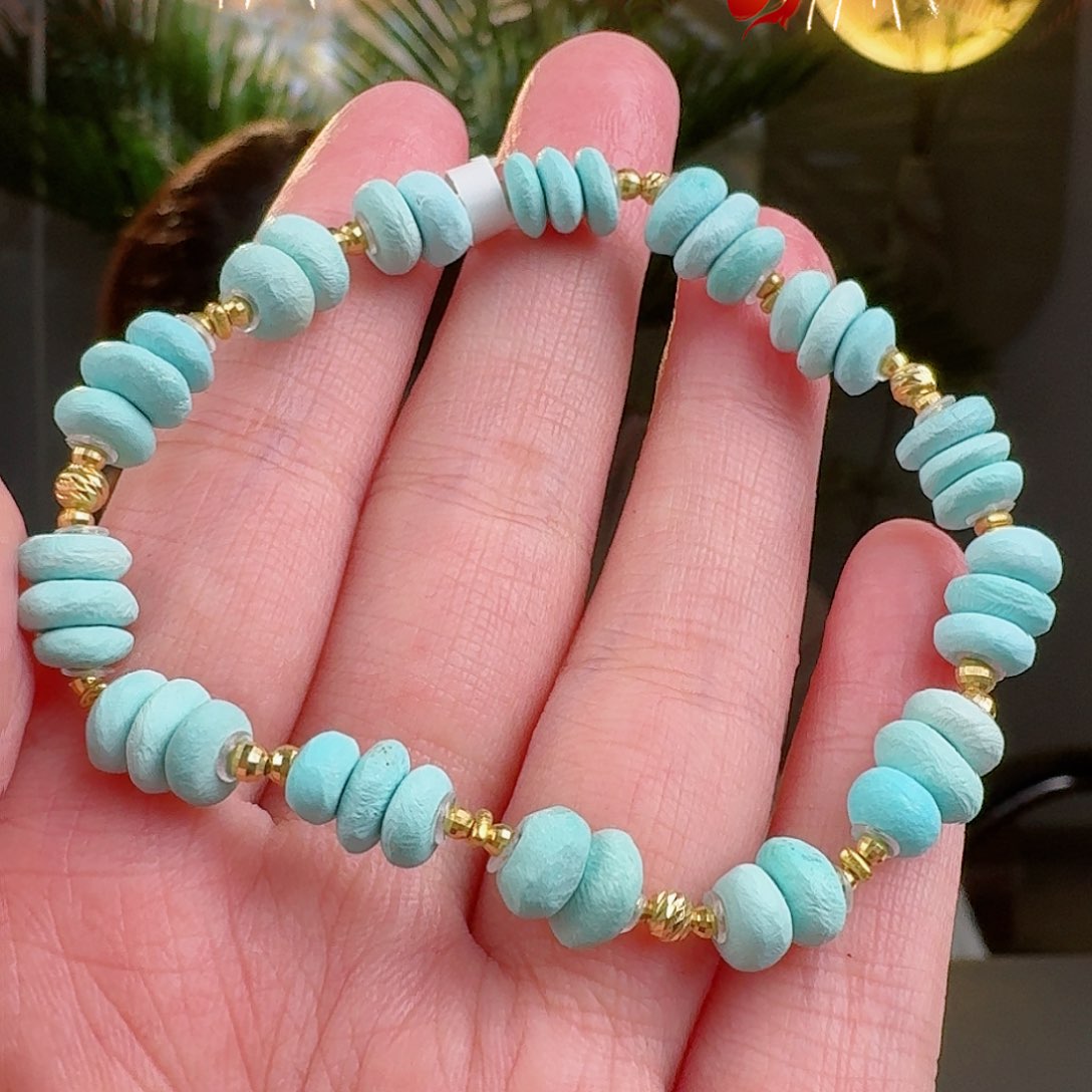 绿松石珠宝奇石18K金镶嵌