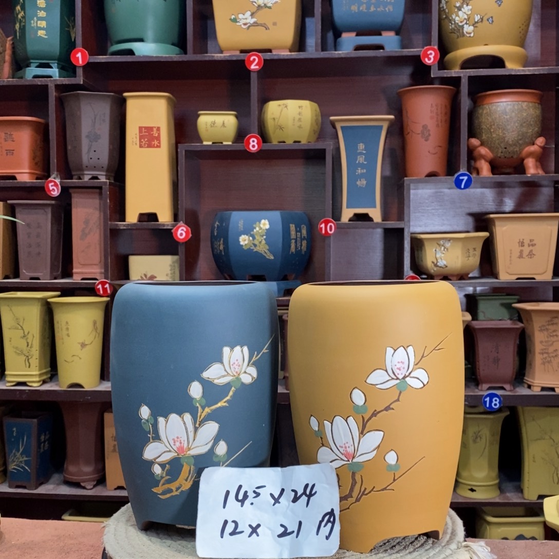 紫砂花盆紫砂花盆