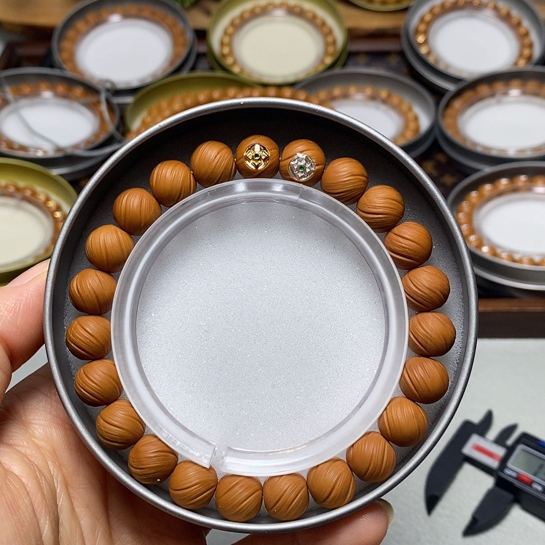 猴头核桃手串337号10-11左右双标定风珠全品