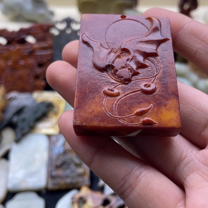 和田玉未镶嵌颈饰524