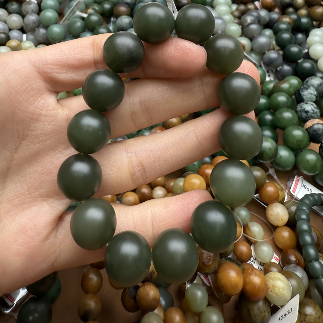 和田玉手串1222z拍一发一