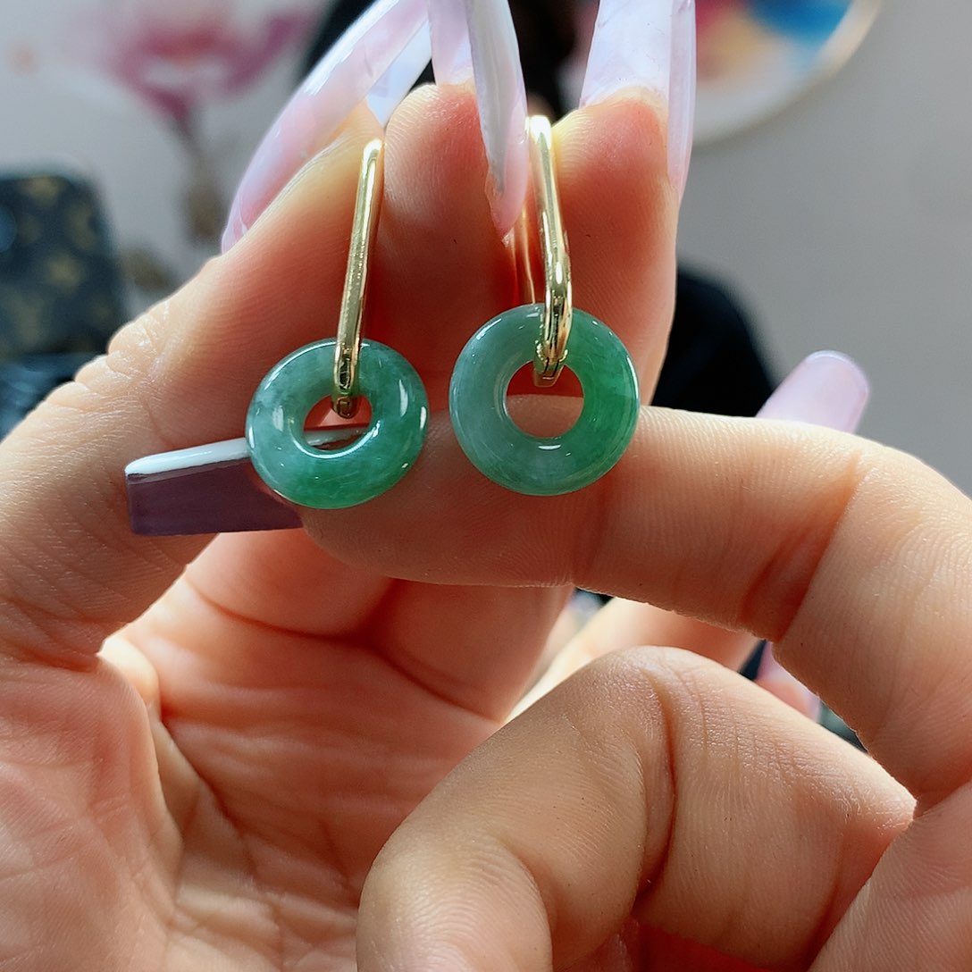 【闪购商品】翡翠耳饰未镶嵌，