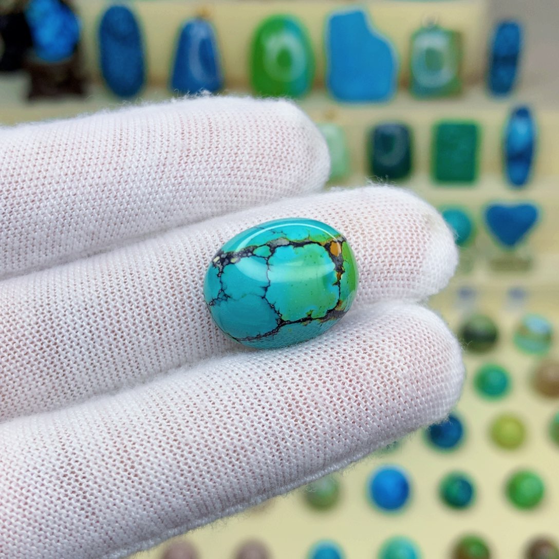 绿松石绿松石18K金镶嵌