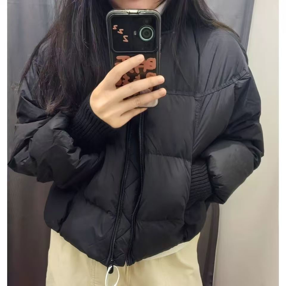 短款棒球领潮流棉衣女冬季小个子宽松面包服外套