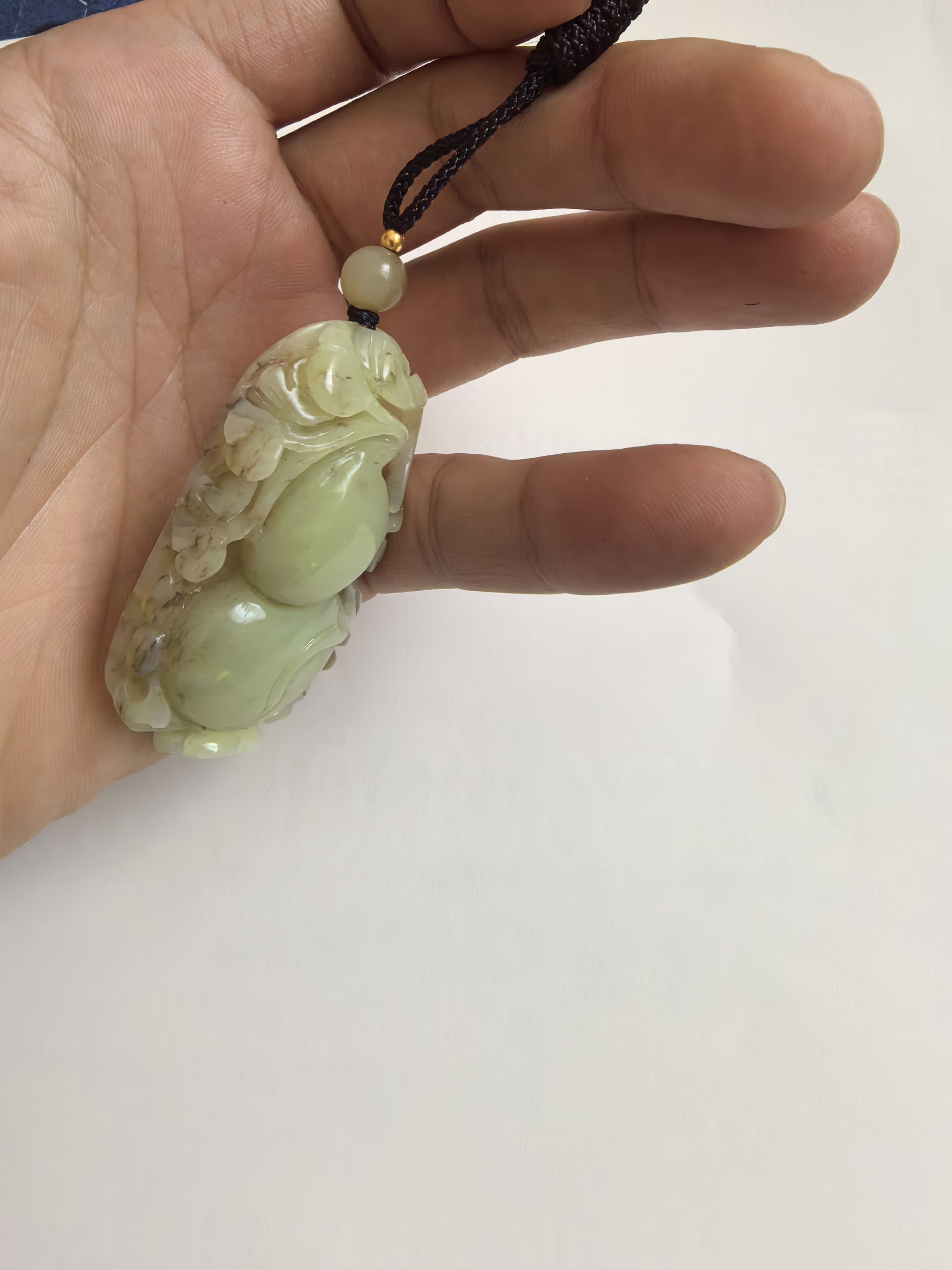 和田玉糖白糖玉挂件