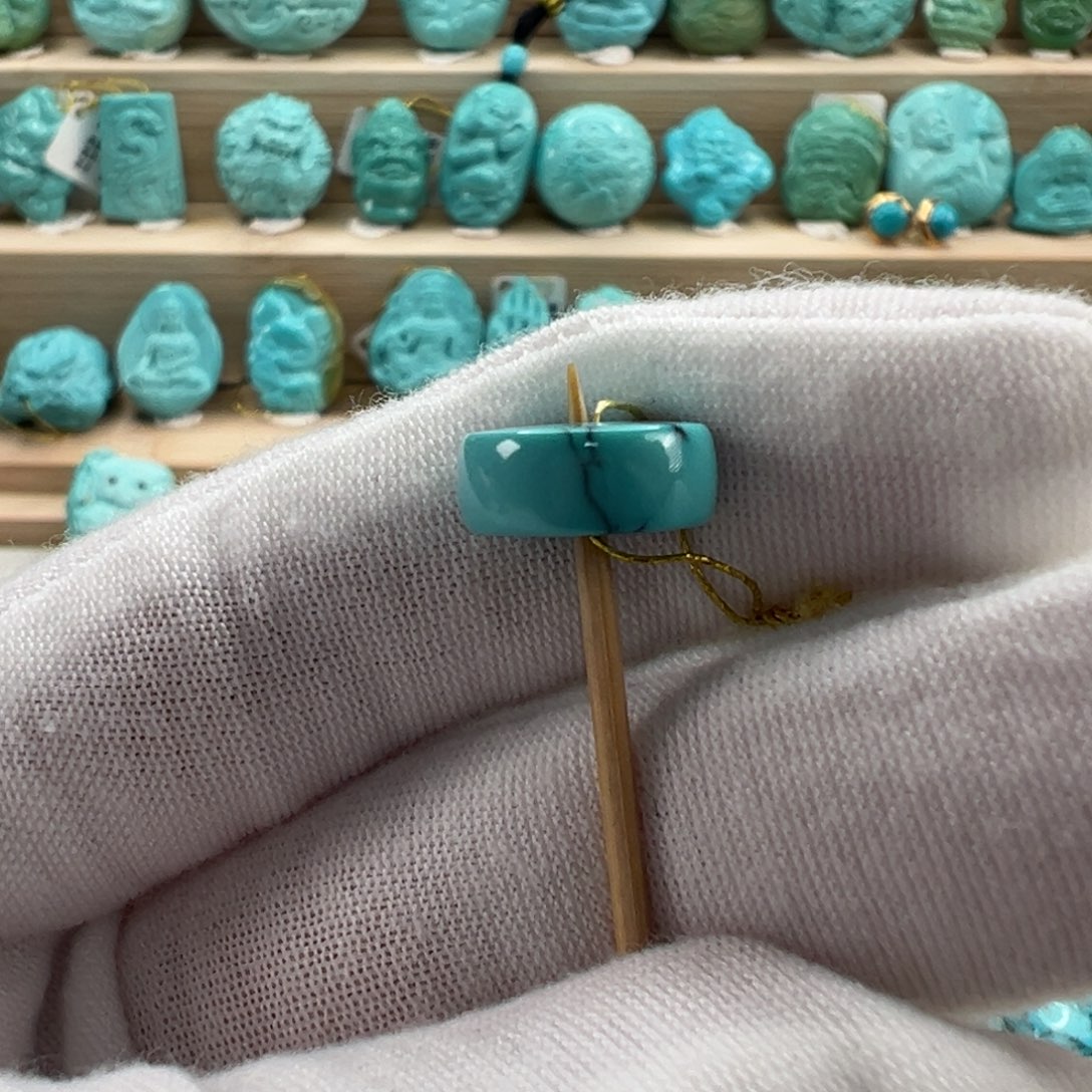 未镶嵌绿松石直切珠11.9x5mm