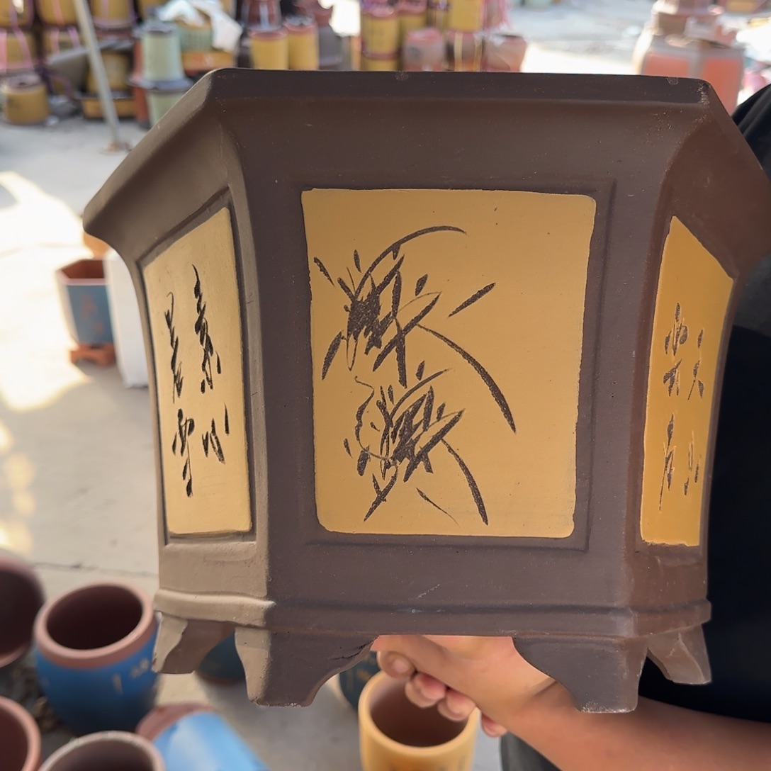 花盆紫砂口径33.21颜色不指定