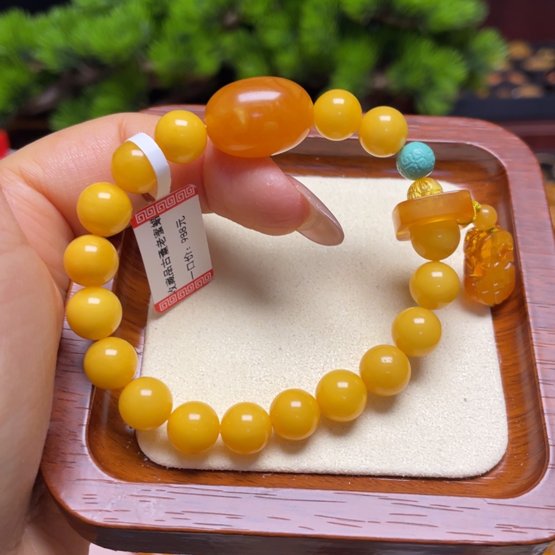 蜜蜡手链未镶嵌手串