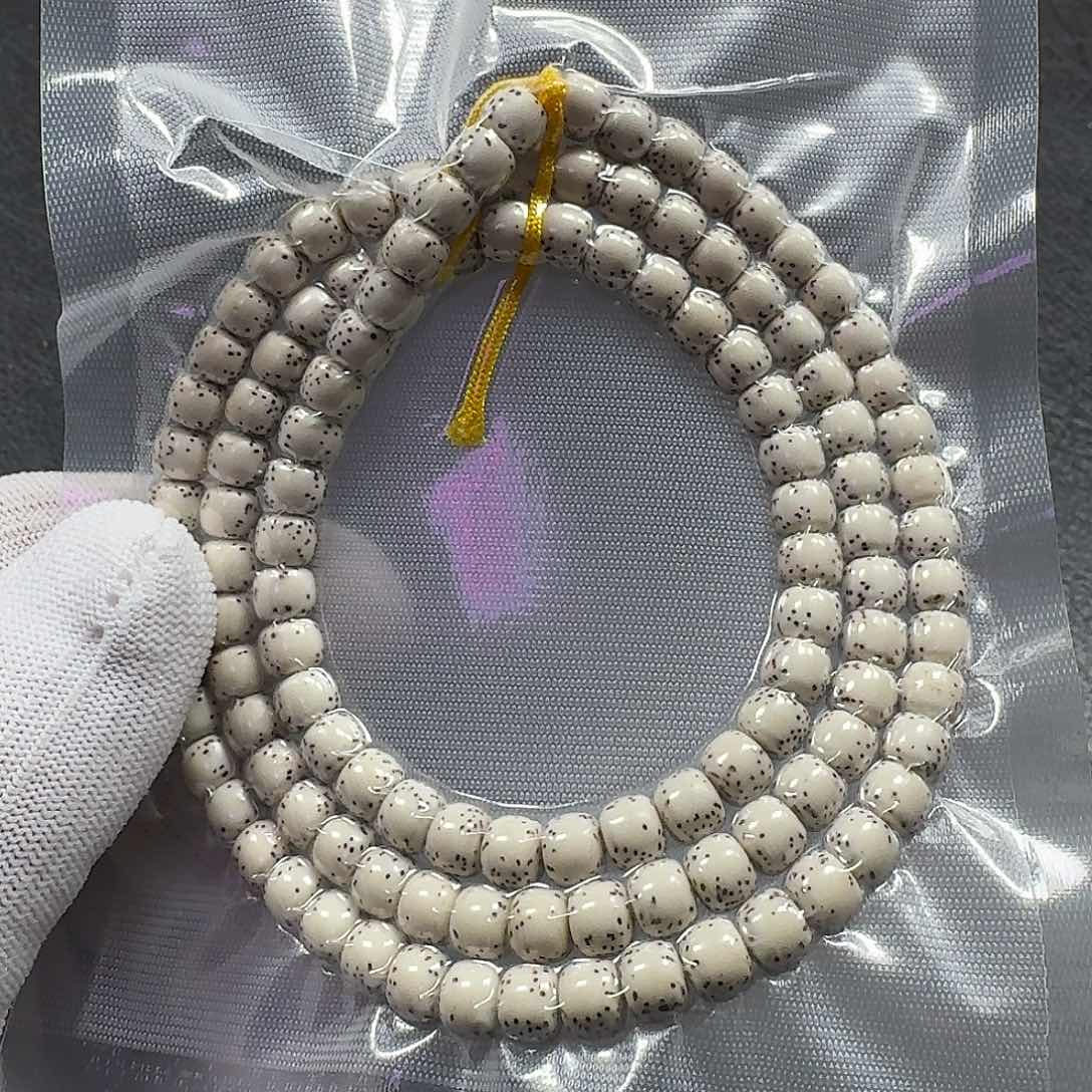 星月菩提手串星月菩提7*6原生态大留白
