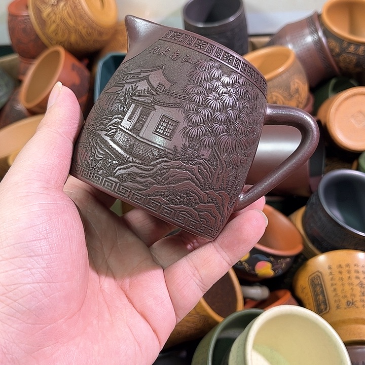 茶杯紫砂全手工紫砂主人杯