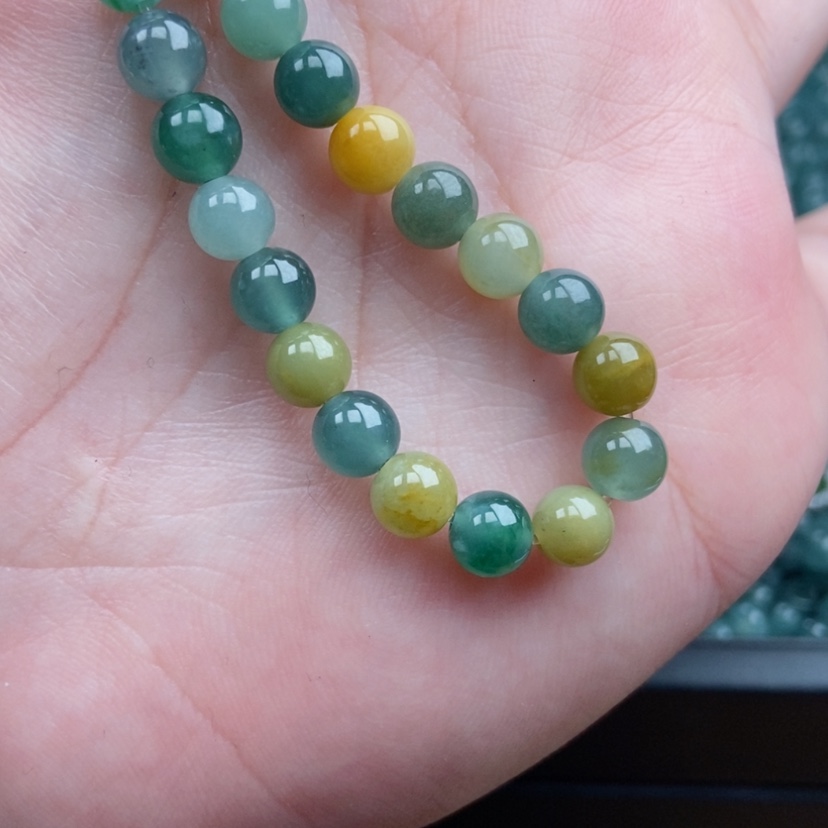 【闪购商品】翡翠手串未镶嵌多宝手串卡6