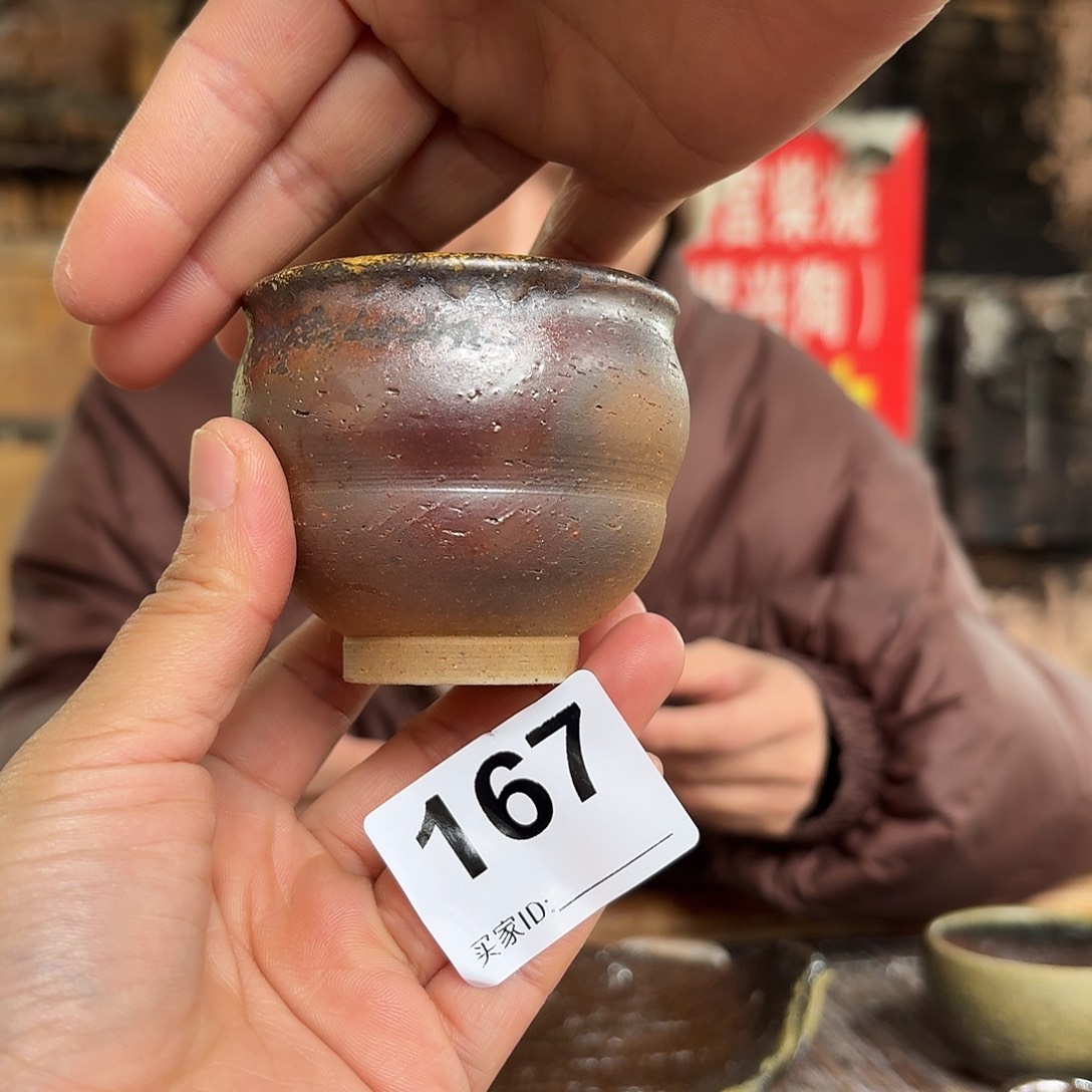 杯坭兴陶柴烧全手工原矿泥料杯