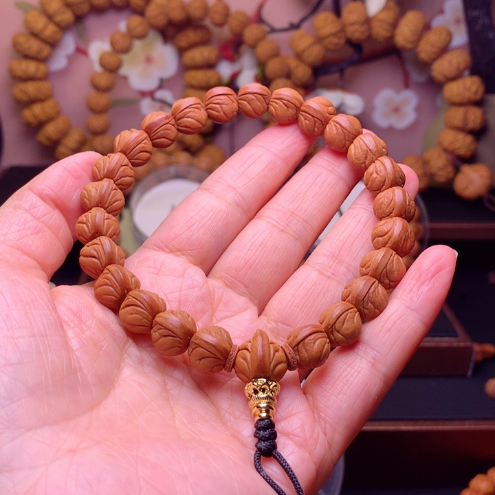 桃核手串龙纹桃核4