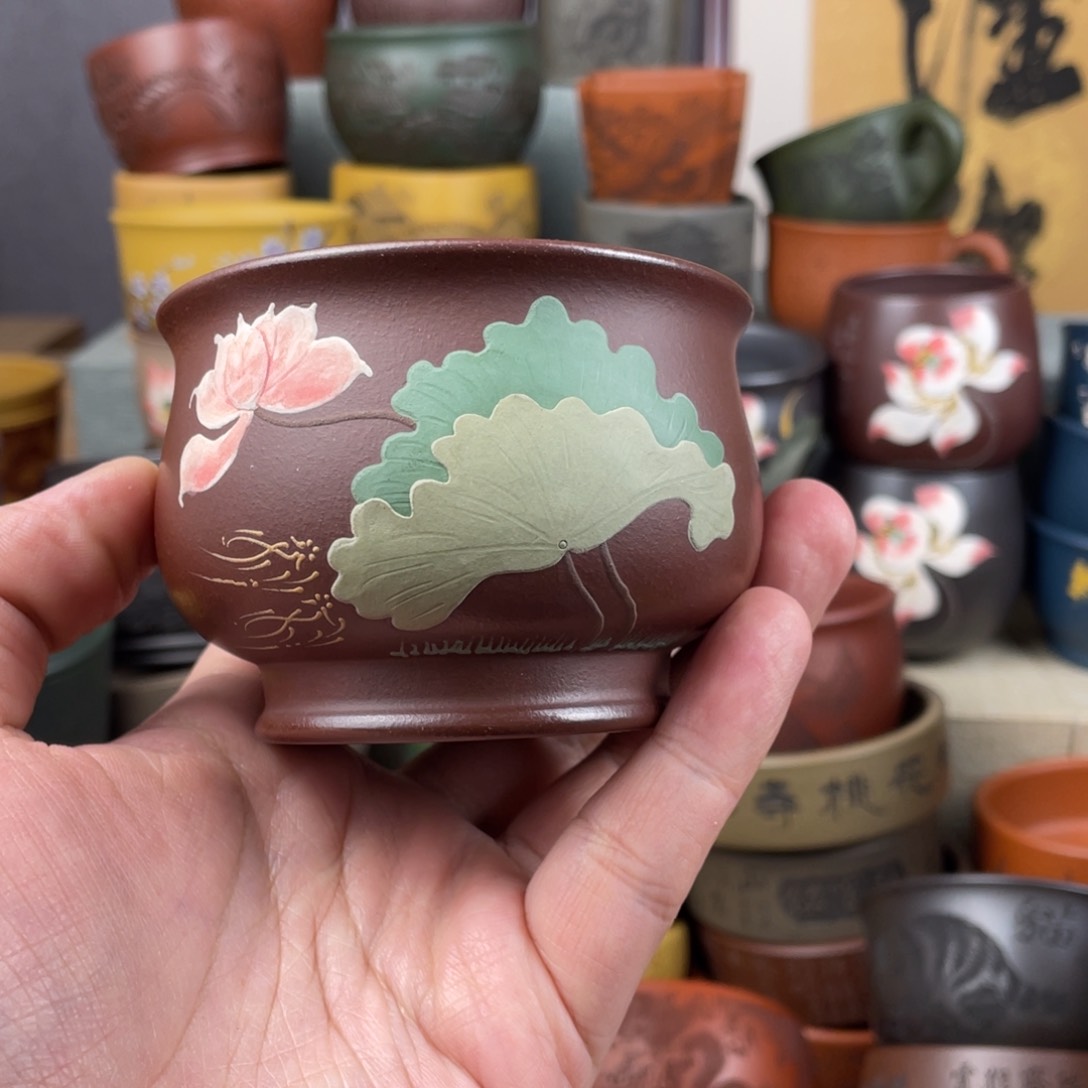 紫砂茶杯紫砂茶杯