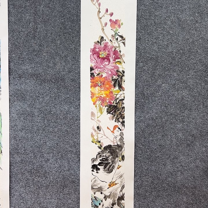 国画知鱼之乐纯手绘