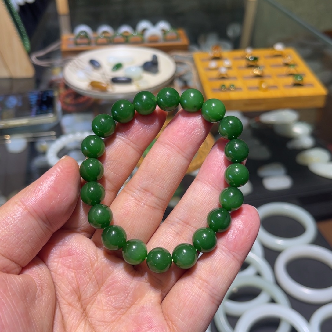 和田玉未镶嵌手链10